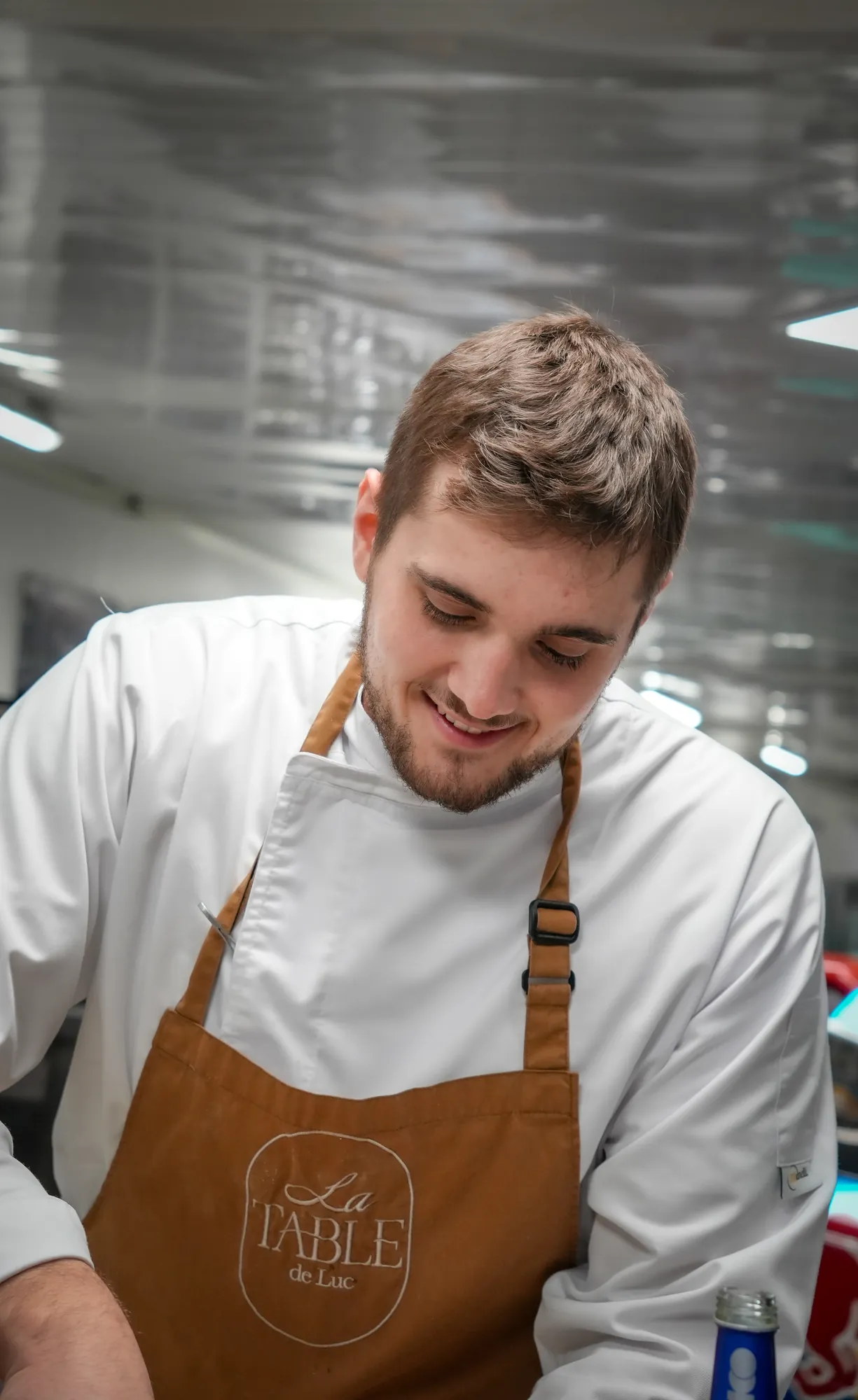Portrait du chef pendant un dîner privé